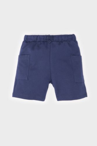 Erkek Bebek Beli Lastikli Basic Düz Şort